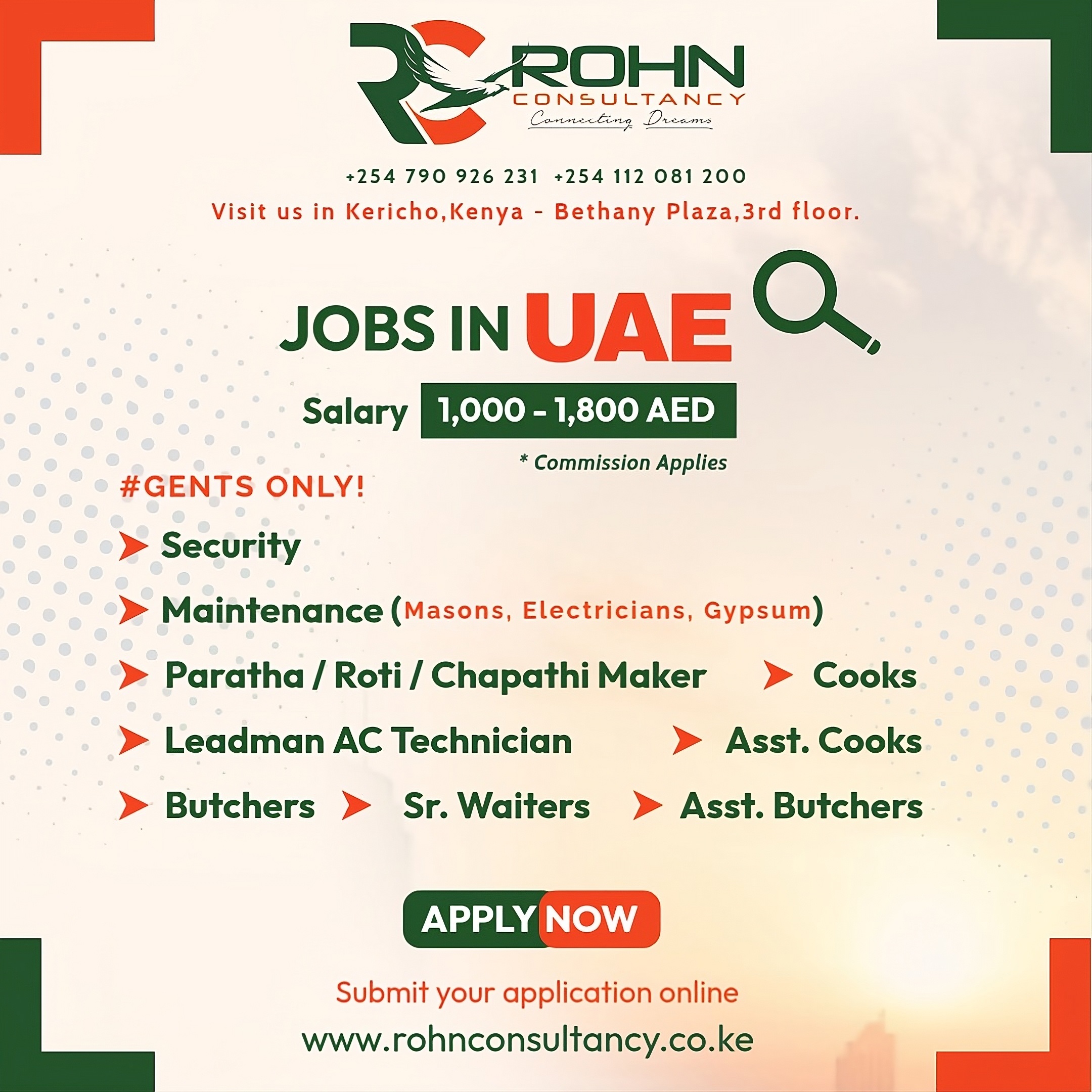 A collage of successful candidates working abroad